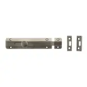 Atlantic - ASB6MBN Solid Brass Surface Door Bolt 6" - Matt Gun Metal