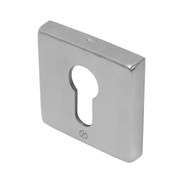 Click Here To Enlarge This Photo Of BLU Performance Square Euro Profile Escutcheon, 53 x 53 x 10mm, G316 Satin Stainless Steel (KM056B-SSS)
