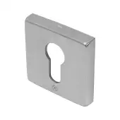 BLU Performance Square Euro Profile Escutcheon, 53 x 53 x 10mm, G316 Satin Stainless Steel (KM056B-SSS)