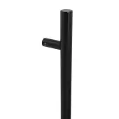 BLU Performance HAB2 Inline Round 'T' Bar Pull Handle, G316 Stainless Steel, PVD Matt Black Lacquered
