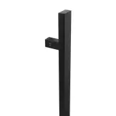 BLU Performance HAB15 Inline Rectangular 'T' Bar Pull Handle, G316 Stainless Steel, Matt Black Lacquered
