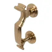 BLU Performance Doctors Door Knocker, G316 Stainless Steel, PVD Satin Brass (DKB195-PSB)