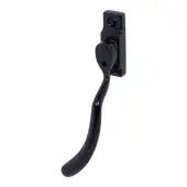 Pera PER50B Bulb End Window Espagnolette Handle, Left Hand, Black (PER50B-LH-BK)