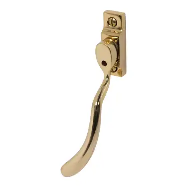 Click Here To Enlarge This Photo Of Pera PER50B Bulb End Window Espagnolette Handle, Left Hand, Polished Brass (PER50B-LH-BP)