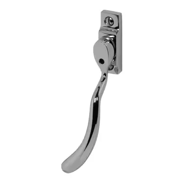 Click Here To Enlarge This Photo Of Pera PER50B Bulb End Window Espagnolette Handle, Left Hand, Polished Chrome (PER50B-LH-PC)
