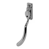 Pera PER50B Bulb End Window Espagnolette Handle, Left Hand, Polished Chrome (PER50B-LH-PC)
