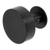 BLU Performance Round Centre Door Knob, Universal Fix, 316 Stainless Steel, PVD Satin Black (KM150-UF-PBK)