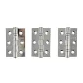 Atlantic - A2H322PC(3) Grade 7 CE Fire Rated Ball Bearing Hinges 3" x 2" x 2mm - Polished Chrome (Pack of 3)