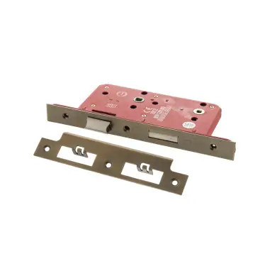Click Here To Enlarge This Photo Of Atlantic - ALKDINB60MAB DIN Mortice Bathroom Lock 60mm backset (78mm c/c) - Matt Antique Brass