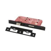 Atlantic - ALKDINB60MB DIN Mortice Bathroom Lock 60mm backset (78mm c/c) - Matt Black