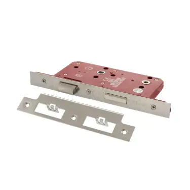 Click Here To Enlarge This Photo Of Atlantic - ALKDINB60PSS DIN Mortice Bathroom lock 60mm Backset &lpar;78mm c&sol;c&rpar; - Polished Stainless Steel