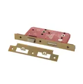 Atlantic - ALKDINB60SB DIN Mortice Bathroom Lock 60mm backset (78mm c/c) - Satin Brass