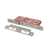 Atlantic - ALKDINB60SSS DIN Mortice Bathroom Lock 60mm backset (78mm c/c) - Satin Stainless Steel