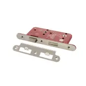 Atlantic - ALKDINRB60PC DIN Mortice (Radius) Bathroom Lock 60mm backset (78mm c/c) - Polished Chrome