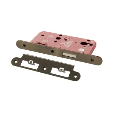 Click Here To Enlarge This Photo Of Atlantic - ALKDINRED60AB DIN Mortice (Radius) Euro Profile Deadlock 60mm backset - Antique Brass