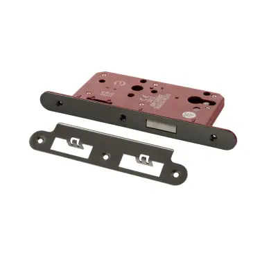 Click Here To Enlarge This Photo Of Atlantic - ALKDINRED60BN DIN Mortice (Radius) Euro Profile Deadlock 60mm backset - Black Nickel