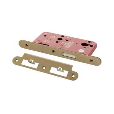 Click Here To Enlarge This Photo Of Atlantic - ALKDINRED60SB DIN Mortice (Radius) Euro Profile Deadlock 60mm backset - Satin Brass