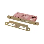 Atlantic - ALKDINRED60SB DIN Mortice (Radius) Euro Profile Deadlock 60mm backset - Satin Brass