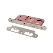 Atlantic - ALKDINRED60SC DIN Mortice (Radius) Euro Profile Deadlock 60mm backset - Satin Chrome