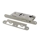 Atlantic - ALKDINRED60SSS DIN Mortice (Radius) Euro Profile Deadlock 60mm backset - Satin Stainless Steel