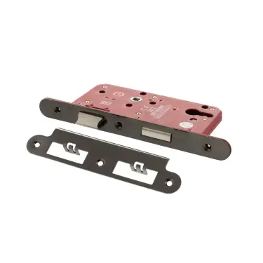 Click Here To Enlarge This Photo Of Atlantic - ALKDINRES60BN DIN Mortice (Radius) Euro Profile Sashlock 60mm backset (72mm c/c) - Black Nickel