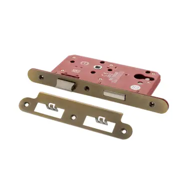 Click Here To Enlarge This Photo Of Atlantic - ALKDINRES60MAB DIN Mortice (Radius) Euro Profile Sashlock 60mm backset (72mm c/c) - Matt Antique Brass