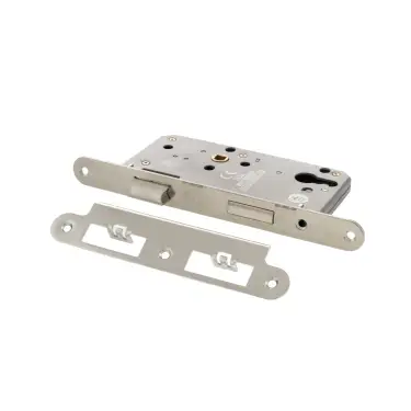 Click Here To Enlarge This Photo Of Atlantic - ALKDINRES60PSS DIN Mortice (Radius) Euro Profile Sashlock 60mm backset (72mm c/c) - Polished Stainless Steel