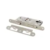 Atlantic - ALKDINRES60PSS DIN Mortice (Radius) Euro Profile Sashlock 60mm backset (72mm c/c) - Polished Stainless Steel