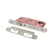 Atlantic - ALKDINRES60SC DIN Mortice (Radius) Euro Profile Sashlock 60mm backset (72mm c/c) - Satin Chrome