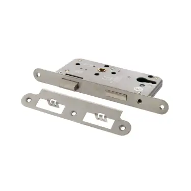 Click Here To Enlarge This Photo Of Atlantic - ALKDINRES60SSS DIN Mortice (Radius) Euro Profile Sashlock 60mm backset (72mm c/c) - Satin Stainless Steel