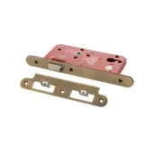 Atlantic - ALKDINRL60MAB DIN Mortice (Radius) Latch 60mm backset - Matt Antique Brass