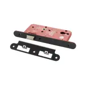 Atlantic - ALKDINRL60MB DIN Mortice (Radius) Latch 60mm backset - Matt Black