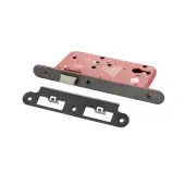 Atlantic - ALKDINRL60MBN DIN Mortice (Radius) Latch 60mm backset - Matt Gun Metal