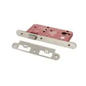Atlantic - ALKDINRL60PC DIN Mortice (Radius) Latch 60mm backset - Polished Chrome