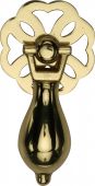 V5025-PB Heritage Brass Cabinet Drop Pull Polished Brass Finish
