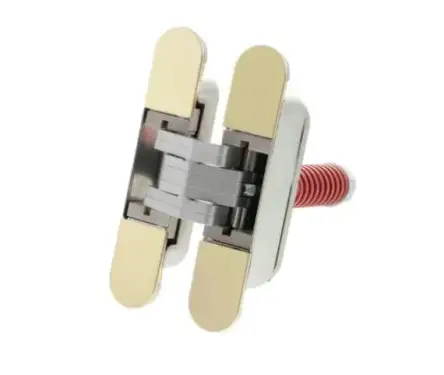 Click Here To Enlarge This Photo Of AGBH32SHDPB - AGB Eclipse 3.2 Heavy Duty Self-Close Concealed Hinge for 60kg door - Polished Brass