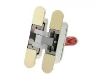 AGBH32SHDPB - AGB Eclipse 3.2 Heavy Duty Self-Close Concealed Hinge for 60kg door - Polished Brass