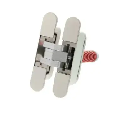 Click Here To Enlarge This Photo Of AGBH32SHDSN - AGB Eclipse 3.2 Heavy Duty Self-Close Concealed Hinge for 60kg door - Satin Nickel