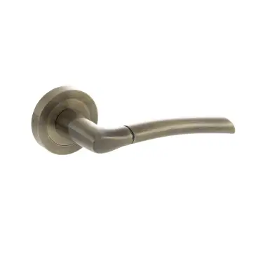 Click Here To Enlarge This Photo Of Atlantic - S33RAB STATUS 'Indiana' Lever on Round Rose - Antique Brass