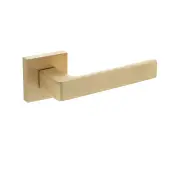 Atlantic - S40SSB STATUS 'Montana' Designer Lever on S4 Square Rose - Satin Brass