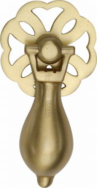 Click Here To Enlarge This Photo Of V5025-SB Heritage Brass Cabinet Drop Pull Satin Brass Finish