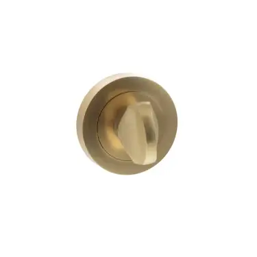 Click Here To Enlarge This Photo Of Atlantic - S2WCRSB STATUS WC Turn and Release on Round Rose - Satin Brass