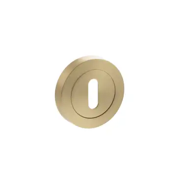 Click Here To Enlarge This Photo Of Atlantic - S2ESCKRSB STATUS Key Escutcheons on Round Rose - Satin Brass