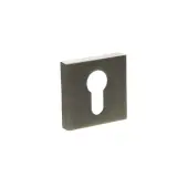 Atlantic - S4ESCESAB STATUS Euro Escutcheons on S4 Square Rose - Antique Brass