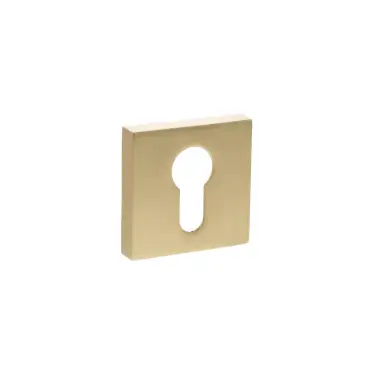 Click Here To Enlarge This Photo Of Atlantic - S4ESCESSB STATUS Euro Escutcheons on S4 Square Rose - Satin Brass