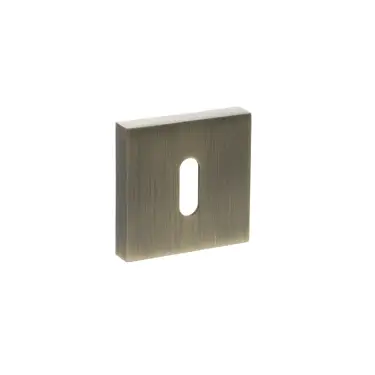 Click Here To Enlarge This Photo Of Atlantic - S4ESCKSAB STATUS Key Escutcheons on S4 Square Rose - Antique Brass