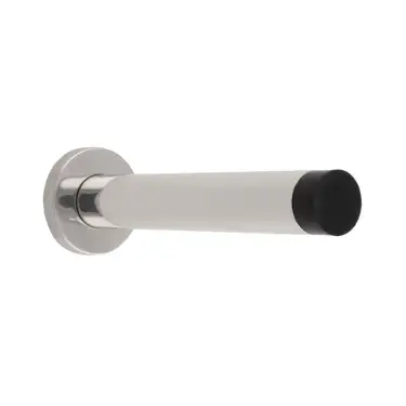 Click Here To Enlarge This Photo Of DSW1019BSS Carlisle Brass Eurospec 150mm x 22mm Wall Mounted Door Stop on Concealed Fix Rose - Polished Stainless Steel