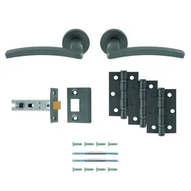 Click Here To Enlarge This Photo Of UDP009ANT/INTB Carlisle Brass 'Tavira' Ultimate Door Pack - Anthracite