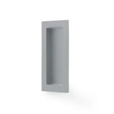 Click Here To Enlarge This Photo Of AW911-100-SC - Alexander & Wilks 100mm x 45mm Rectangular Flush Pull - Satin Chrome