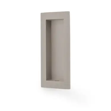 Click Here To Enlarge This Photo Of AW911-100-SN - Alexander & Wilks 100mm x 45mm Rectangular Flush Pull - Satin Nickel